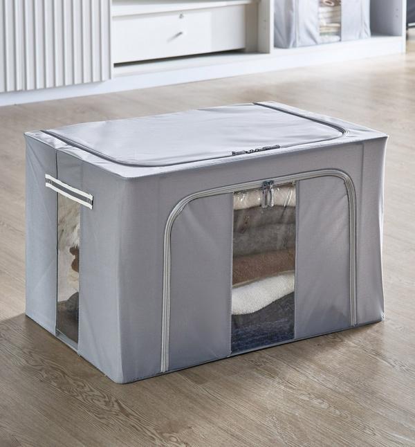 Foldable Clothes Storage Box with Transparent Window
