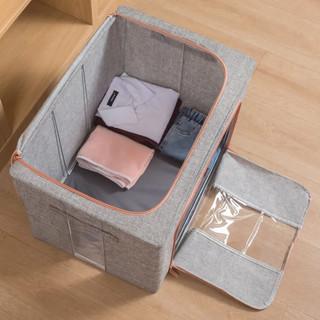Foldable Clothes Storage Box with Transparent Window